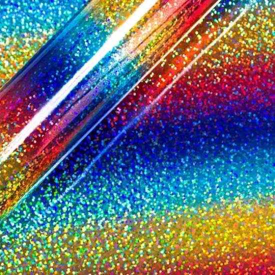 Siser&reg; Holographic Heat Transfer Vinyl Roll, Rainbow {4}