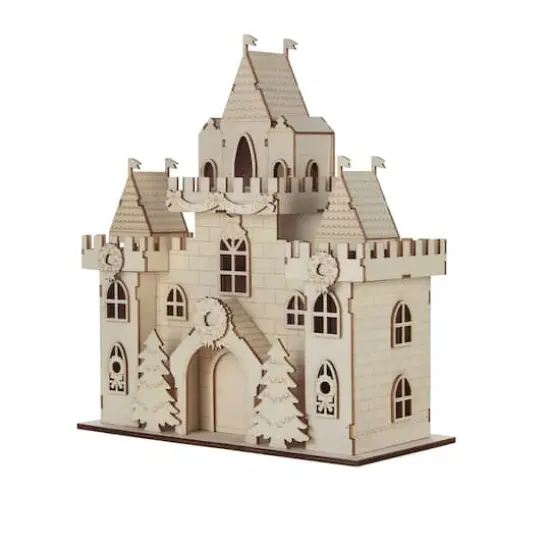 DIY LED Wood Village Large Castle by Make Market® {4}