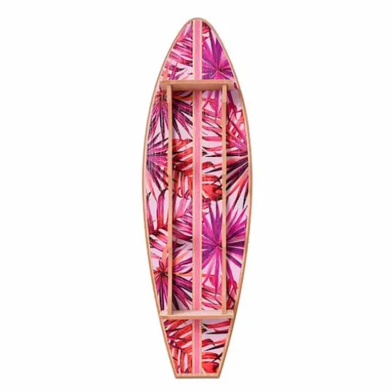 American Art Decor Tipsy Tropical Surfboard Wine Rack - 8" x 25.5" x 7.5"  {7}