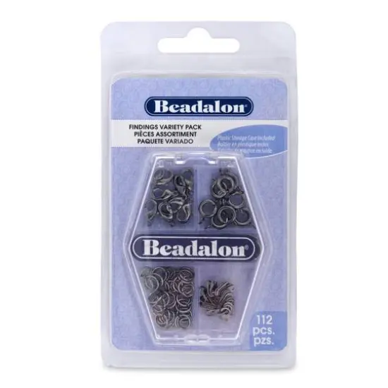 Beadalon&reg; Hematite Jewelry Findings Variety Pack {1}