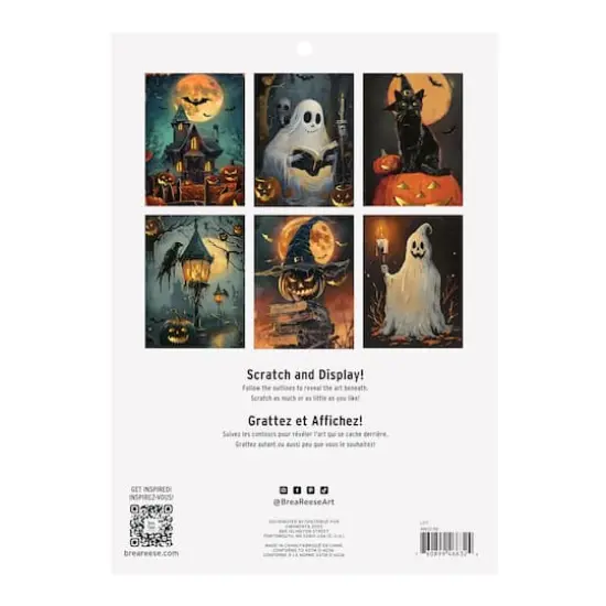 Brea Reese&trade; 9" x 12" Haunted House Scratch Art Paper Pad {6}