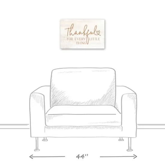 Thankful for Every Little Thing 18" x 12' Canvas Wall Art {4}