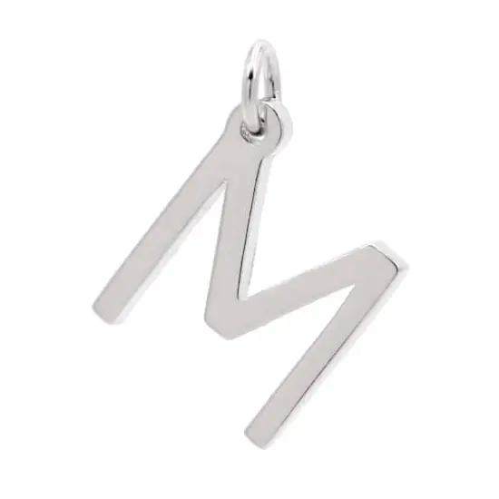 Sterling Silver Alphabet Charm by Bead Landing&trade; M {1}