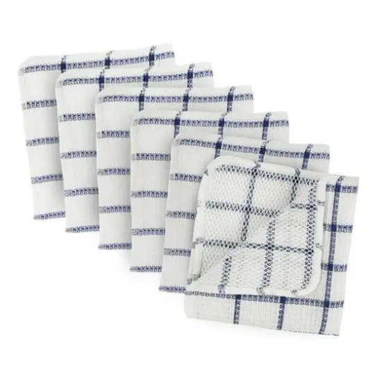 Nautical Blue Scrubber Dishcloth, 6ct. {1}