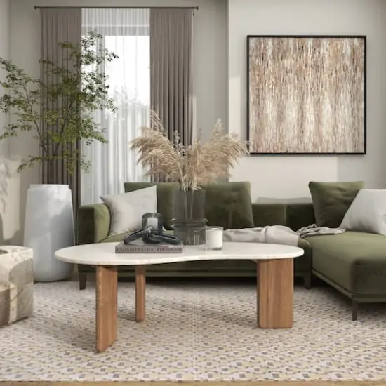 12" Gray Glass Wide Ribbed Vase with Fluted Center {14}