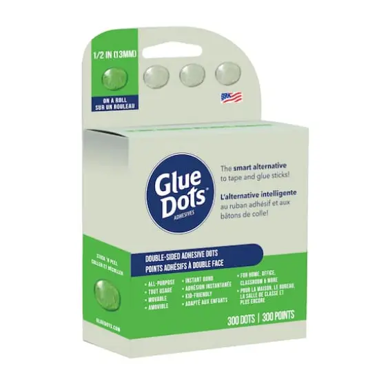 Glue Dots® 1/2" Double-Sided Adhesive Dots Dispenser {1}