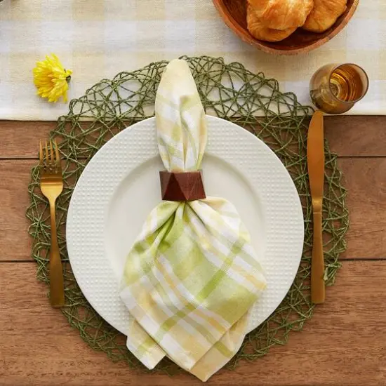 Lemon Bliss Plaid Napkin, 6ct. {6}