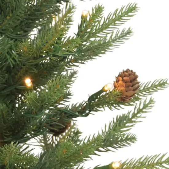 2 ft. Pre-Lit Table Top Artificial Christmas Tree In Metal Pot {3}