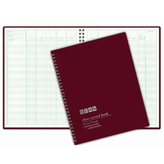 ELAN Publishing 8.5" x 11" Dark Red Class Record Books, 3ct. {3}