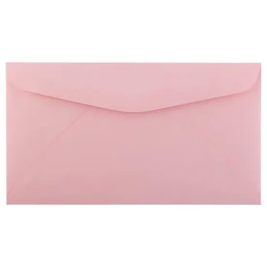 JAM Paper 3.625" x 6.5" Premium Commercial Envelopes, 100ct. Pink {1}