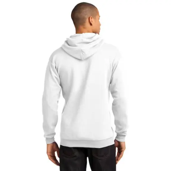 Port & Company® Neutrals Core Fleece Pullover Hooded Sweatshirt White {6}