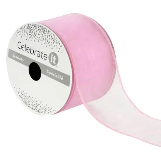 2.5" x 10yd. Sheer Wired Ribbon By Celebrate It&reg; {1}
