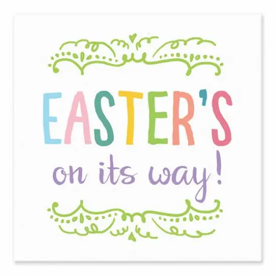 Easter's On its Way Tabletop Canvas Art  {1}