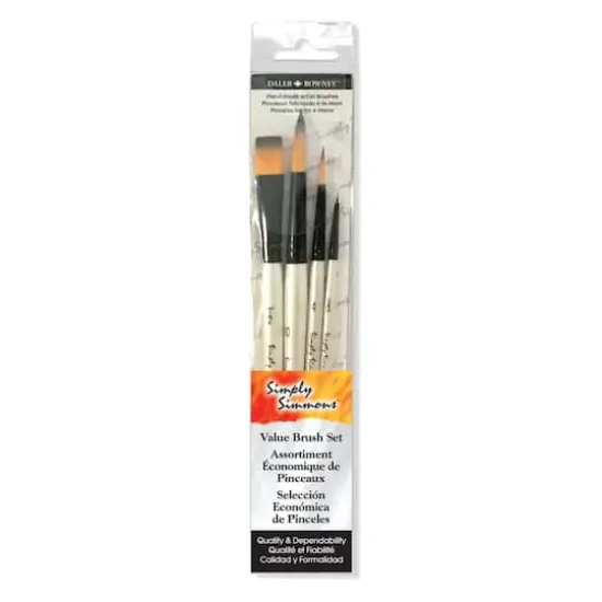 Simply Simmons Watercolor Synthetic 4 Piece Brush Set {1}