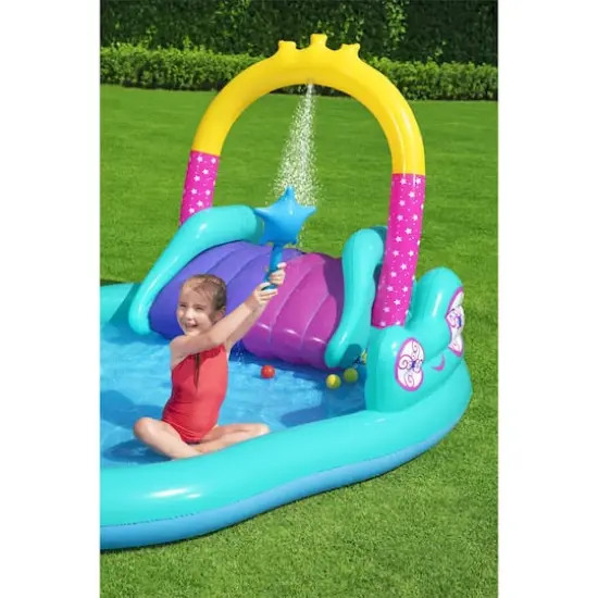Bestway&reg; H2OGO!&reg; Magical Unicorn Carriage Inflatable Play Pool Center {4}