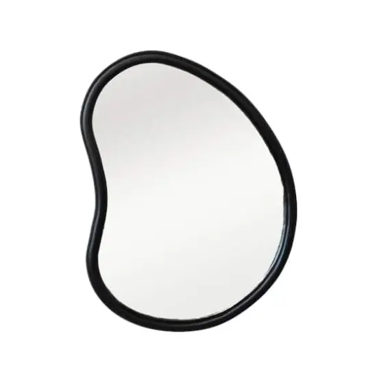 Hello Honey&reg; 27" Black Oblong Mango Wood Framed Wall Mirror {1}