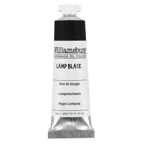 Williamsburg&reg; Artist Oil Colors, 37mL Lamp Black {1}