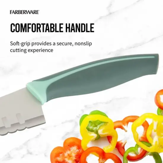 Farberware Precise Serrated Santoku Knife {4}
