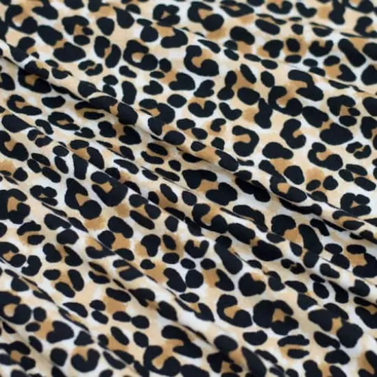 Fabric Merchants Leopard Print Double Brushed Stretch Fabric {4}