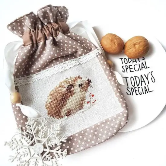 Alisa Hedgehog Cross Stitch Kit {3}