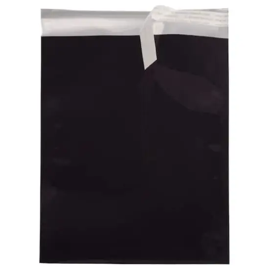 JAM Paper 6.25" x 7.875" Black Foil Open End Envelopes, 25ct. {3}