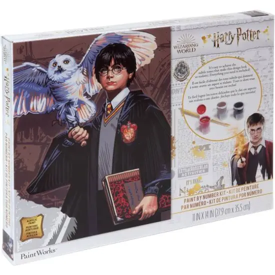 PaintWorks&trade; Harry & Hedwig Paint by Number Kit {6}