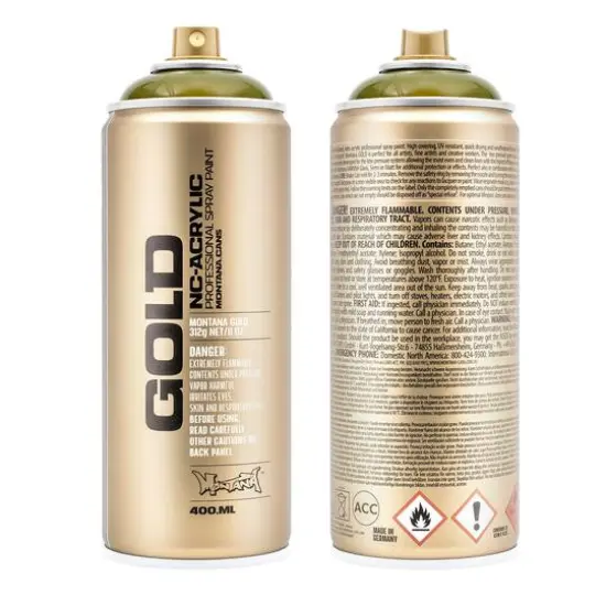 Montana™ Cans GOLD Transparent Spray Paint, 400mL T6340 Transparent Olive Green {1}