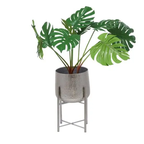 Silver Transitional Planter, Set of 2" 19", 16" {8}