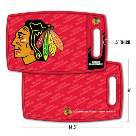 NHL Logo Series Cutting Board Chicago Blackhawks {4}