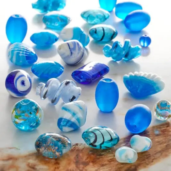 Mixed Lampwork Glass Craft Beads by Bead Landing&trade; Turquoise {3}