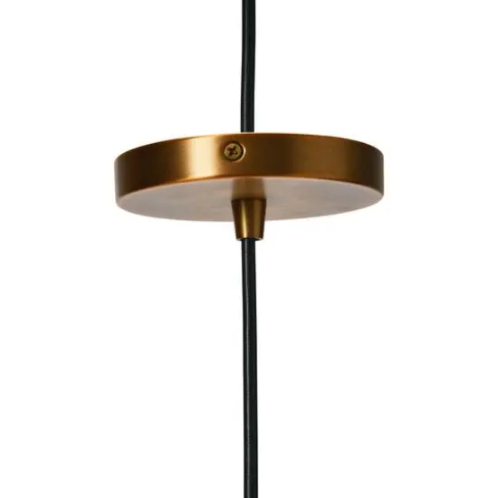 Hello Honey® Robert Stevenson Lighting Celia Brushed Bronze Faceted Crystal & Metal Ceiling Light {7}