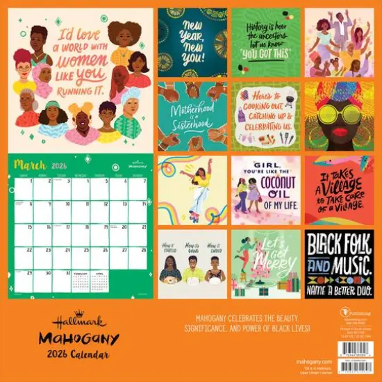 2026 Mahogany Wall Calendar {6}