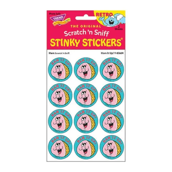 TREND Enterprises&reg; Ham It Up! Ham Scented Stickers, 6 Packs of 24 {3}