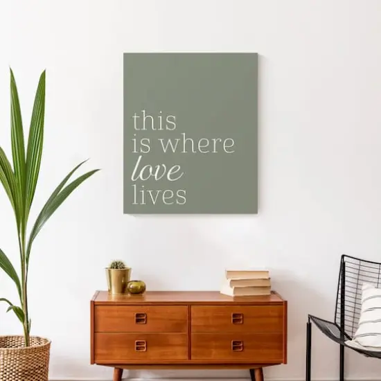 Where Love Lives 20" x 24" Canvas Wall Art {5}