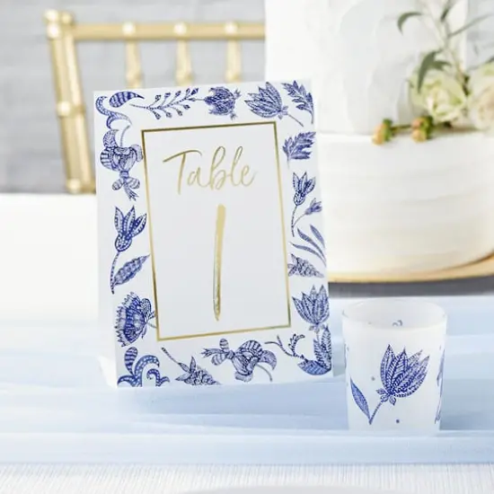 Kate Aspen&reg; Blue Willow Wedding Table Numbers 1-25 {3}