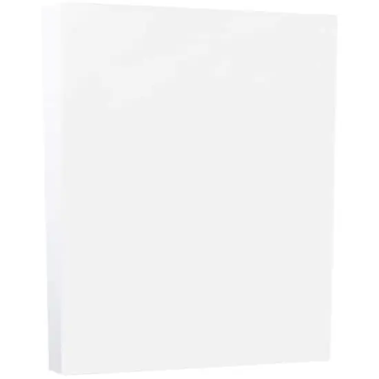 JAM Paper White 8.5" x 11" Bristol Vellum Cardstock, 100 Sheets {1}