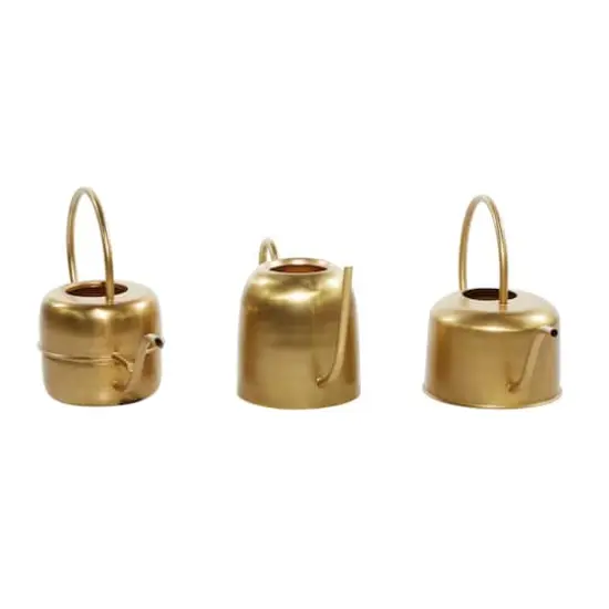 Gold Metal Glam Watering Can Set {5}