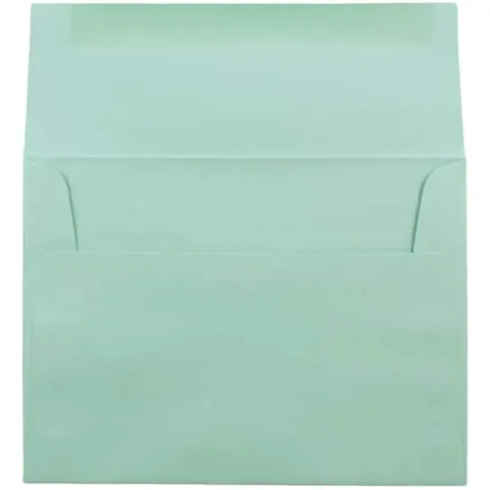 JAM Paper 4.75" x 6.5" Premium Invitation Envelopes, 50ct. Aqua {4}