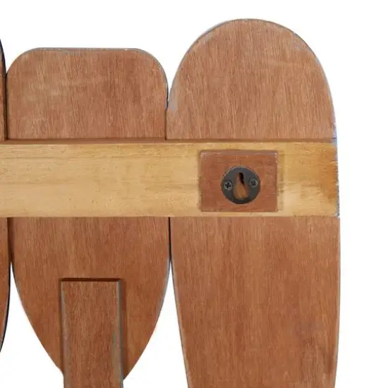 Blue Wood Coastal Wall Hook, 26" x 23" x 4" {6}