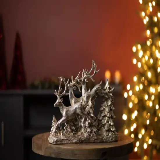 15.5" Woodland Deer and Trees Display {3}