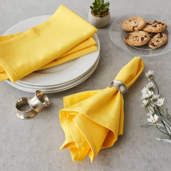 DII&reg; Solid Oversized Napkin, 6ct. Yellow Mello {6}