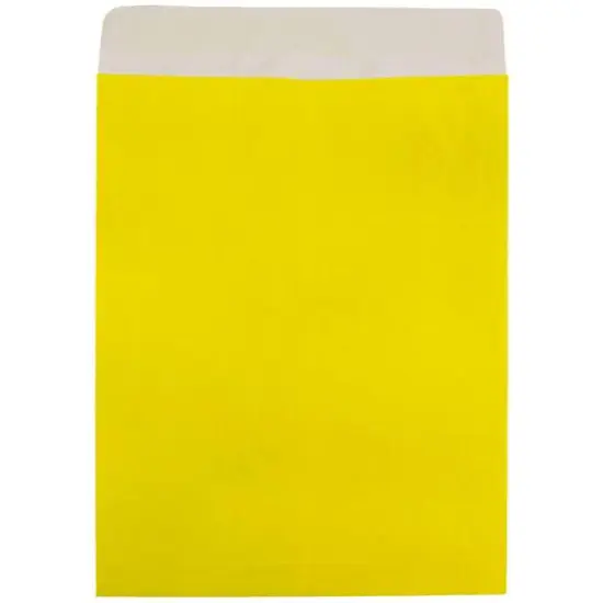 JAM Paper 10" x 13" Tyvek Tear-Proof Open End Catalog Envelopes, 25ct. Yellow {4}