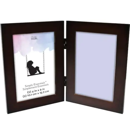 Simply Essentials&trade; 2 Opening Hinged Frame by Studio D&eacute;cor&reg; Espresso {1}