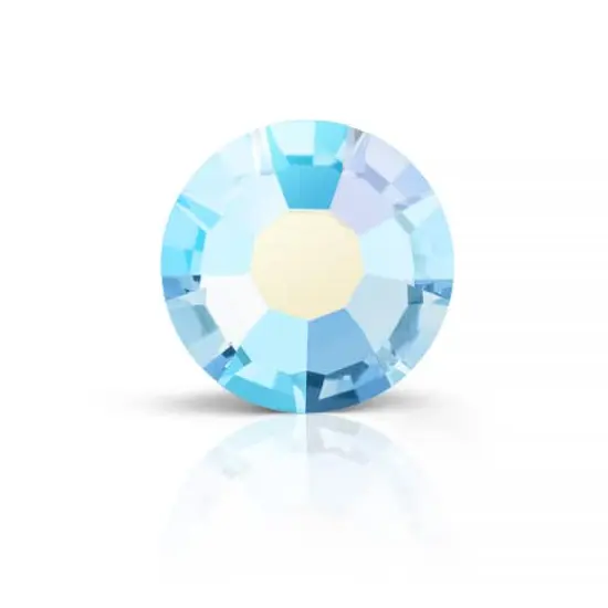 Preciosa MAXIMA SS16 Aurora Borealis Flatback Czech Crystals, 144ct. Aquamarine AB {1}