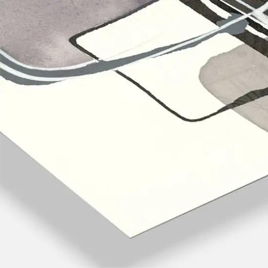 Designart Glam Dancing Shape IV Modern 3 Panel Wall Clock {4}