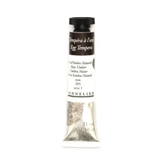 Sennelier Egg Tempera Tube, 21mL Raw Umber S1 {1}