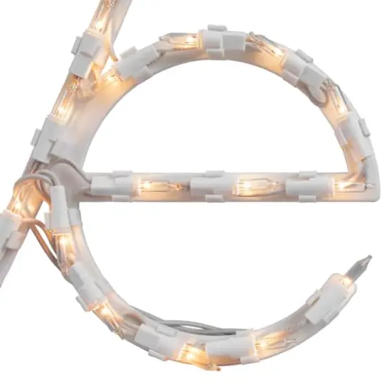 17" Lighted White & Red Love Window Silhouette Decoration {6}