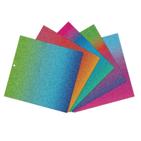 Gradient Color Glitter Paper Pad by Recollections&trade;, 12" x 12" {3}