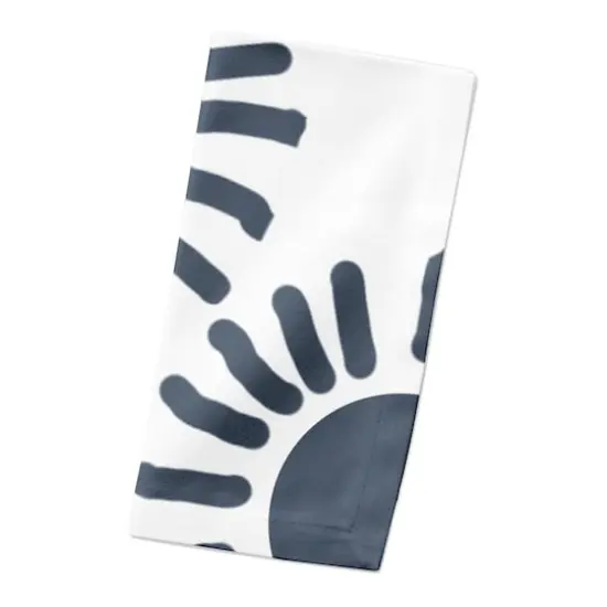 Circle Sun Burst 10" x 10" Cotton Twill Napkin {3}