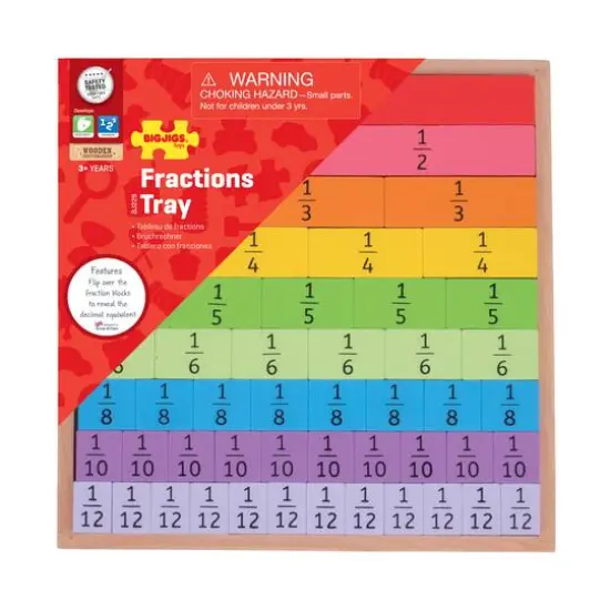Bigjigs&reg; Wooden Fractions Tray {1}